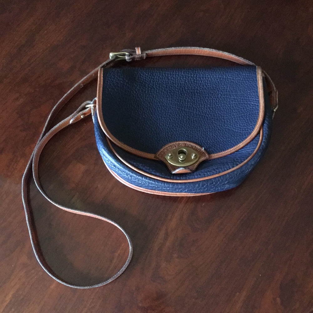 Dooney & Bourke Navy/Tan Crossbody